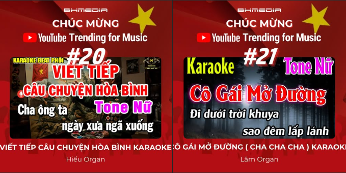 ĐỐI TÁC CỦA BH MEDIA VỚI LOẠT CA KHÚC KỶ NIỆM 50 NĂM GIẢI PHÓNG MIỀN NAM LỌT TOP TRENDING YOUTUBE! 