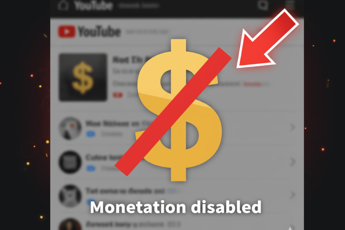 Những nội dung dễ bị tắt kiếm tiền trên Youtube